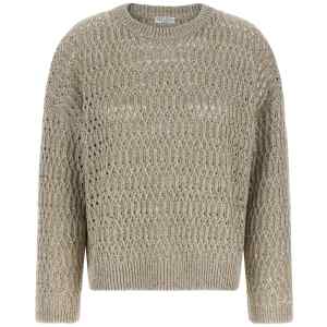 Brunello Cucinelli Dazzling Braids Sweater