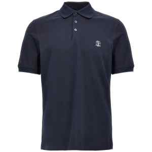 Brunello Cucinelli Logo Piqué Polo Shirt