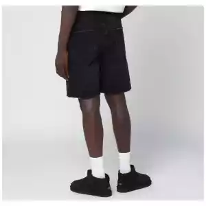 Represent Black denim Bermuda shorts