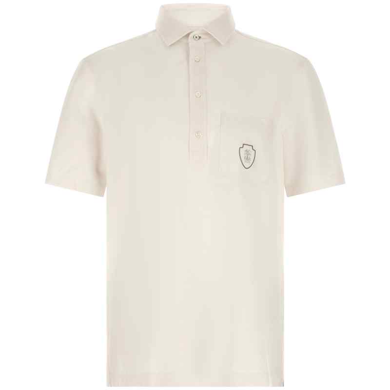 MM6961301FCTL60_01_M_2026-05-12T07-31-41.387Z Brunello Cucinelli Heraldic Logo Polo Shirt