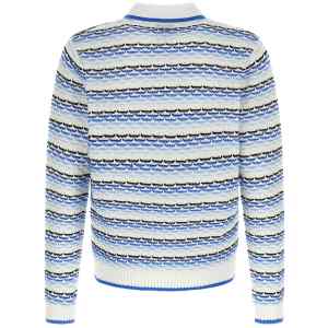 Casablanca Tuck Stitch Long Sleeve Polo Shirt