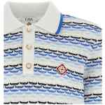 Casablanca Tuck Stitch Long Sleeve Polo Shirt
