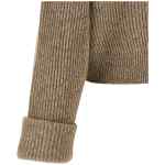Brunello Cucinelli Shiny Zipper Pull Cardigan