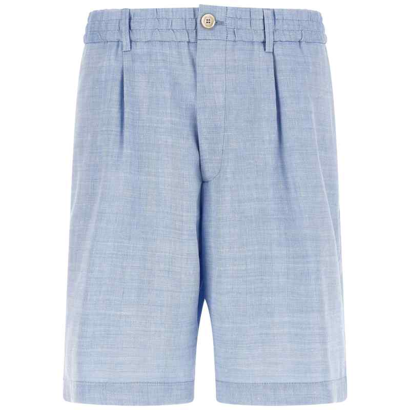 Brunello Cucinelli Chevron Bermuda Shorts