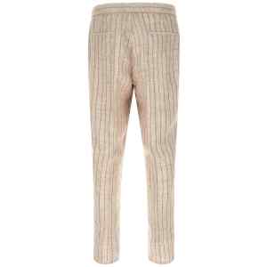 Brunello Cucinelli Striped Linen Trousers