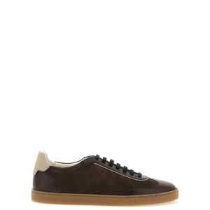 Brunello Cucinelli Suede And Smooth Calf Sneakers