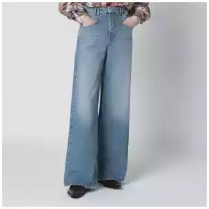 ISABEL MARANT Light blue Lemony wide-leg jeans