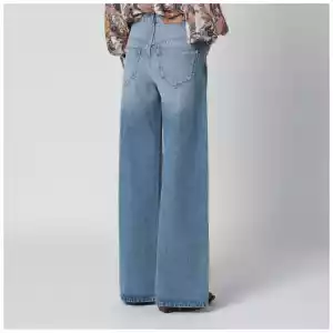 ISABEL MARANT Light blue Lemony wide-leg jeans