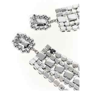 Self-Portrait Multi Crystal Droplet Earrings