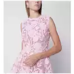 Self-Portrait Pink lace mini dress with floral details