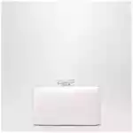 Self-Portrait Satin clutch with crystal bow in pink