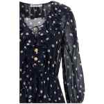 Self-Portrait Polka Dot Georgette Ruffle Maxi Dress