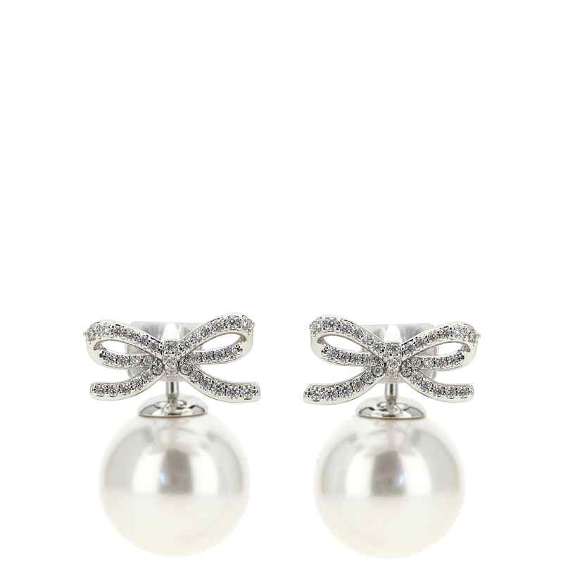 PF26604ESLSILVER_01_M_2026-05-14T07-25-30.611Z Self-Portrait Crystal Bow Pearl Back Earrings