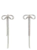 Self-Portrait Double Crystal Bow Earrings