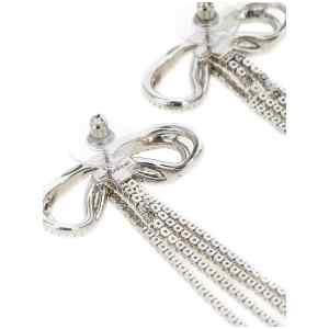 Self-Portrait Double Crystal Bow Earrings