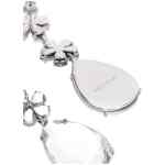 Self-Portrait Crystal Flower Tiered Earrings