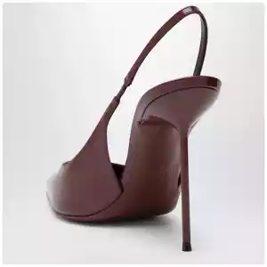 Paris Texas Lidia slingback pumps in cherry patent leather