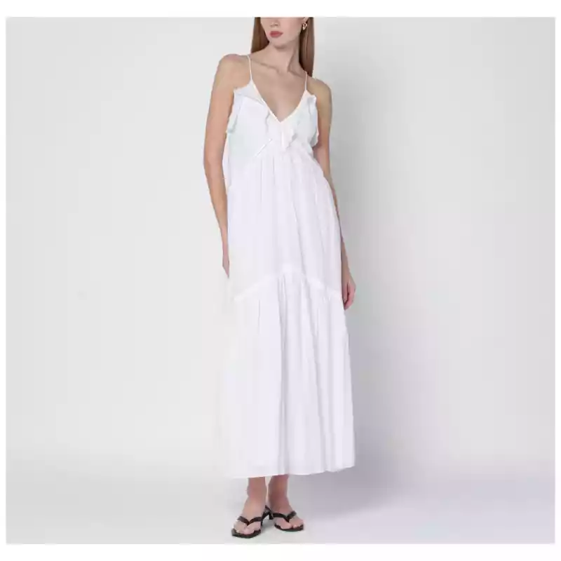 ISABEL MARANT Étoile White Vasma cotton-voile dress