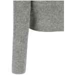 Self-Portrait Grey Fluffy Crystal Trim Cardigan