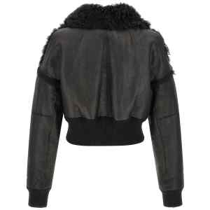 Rick Owens Flight Jkt Cropped Bomber Jacket