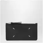 Maison Margiela Black Four Stitches Zip Cardholder