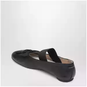 MM6 Maison Margiela Anatomic Numeric black ballet flats