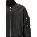 Dsquared2 Leather Bomber Jacket