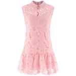 Self-Portrait Pink Lace Collared Dress