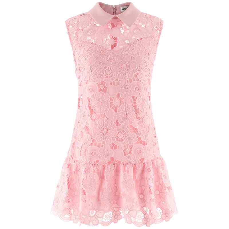 SS26164SAPPINK_01_M_2026-02-24T10-21-19.287Z-1 Self-Portrait Pink Lace Collared Dress