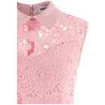 Self-Portrait Pink Lace Collared Dress
