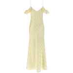 Self-Portrait Satin Striped Long Dress