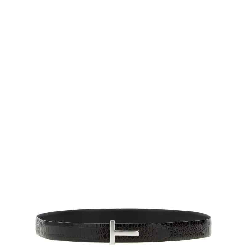 Tom Ford Reversible Crocodile Leather Belt