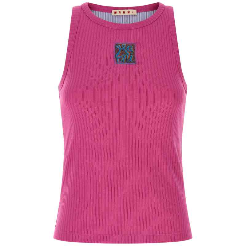Marni Logo Patch Tank Top