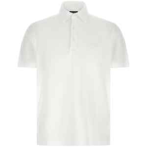 Zegna Piqué Cotton Polo Shirt