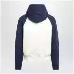 Ami Paris Ami De Coeur hoodie in cream/blue