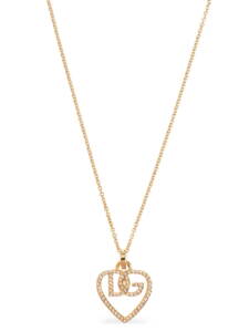 Dolce & Gabbana Strass Logo Necklace