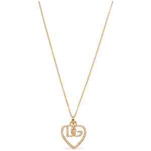 Dolce & Gabbana Strass Logo Necklace