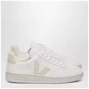 VEJA Sneakers V-12 in white and pink leather