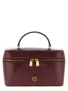 Pinko Crumpled Effect Leather Handbag