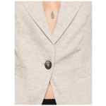 Emporio Armani Linen single-breasted jacket