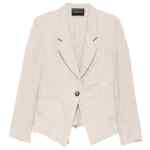 Emporio Armani Linen single-breasted jacket