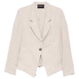 Emporio Armani Linen single-breasted jacket