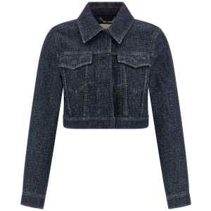 Fendi Ff Denim Bolero Jacket
