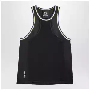 adidas by Wales Bonner Y-3 Black cotton-blend knit tank top