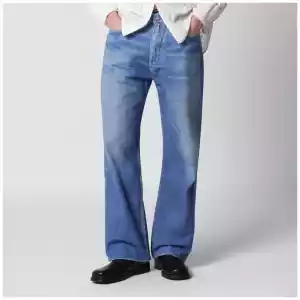 Our Legacy Jeans Third Cut in Digital Blue Aurora Print
