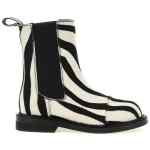 Moschino Zebra Pony Ankle Boots
