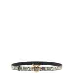 Pinko Python Print Leather Belt