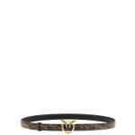 Pinko Python Print Leather Belt