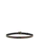 Pinko Python Print Leather Belt