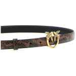 Pinko Python Print Leather Belt